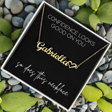 Confidence looks good on you… so does this necklace