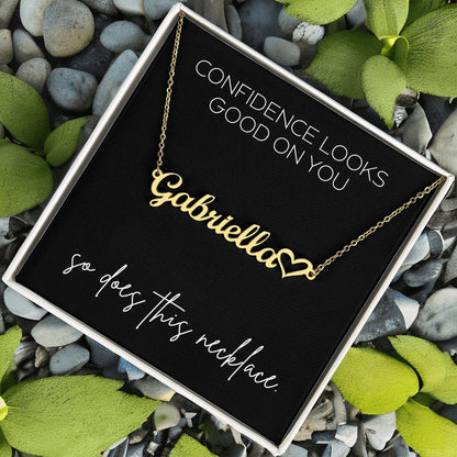 Confidence looks good on you… so does this necklace
