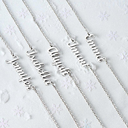 Custom Name Necklace, Faith-Inspired Custom Name Necklace | “Fearfully and Wonderfully Made” Gift Box | Psalm 139:14 Christian Jewelry