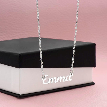 Custom Name Necklace, Faith-Inspired Custom Name Necklace | “Fearfully and Wonderfully Made” Gift Box | Psalm 139:14 Christian Jewelry