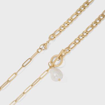 Carabiner Pearl Necklace