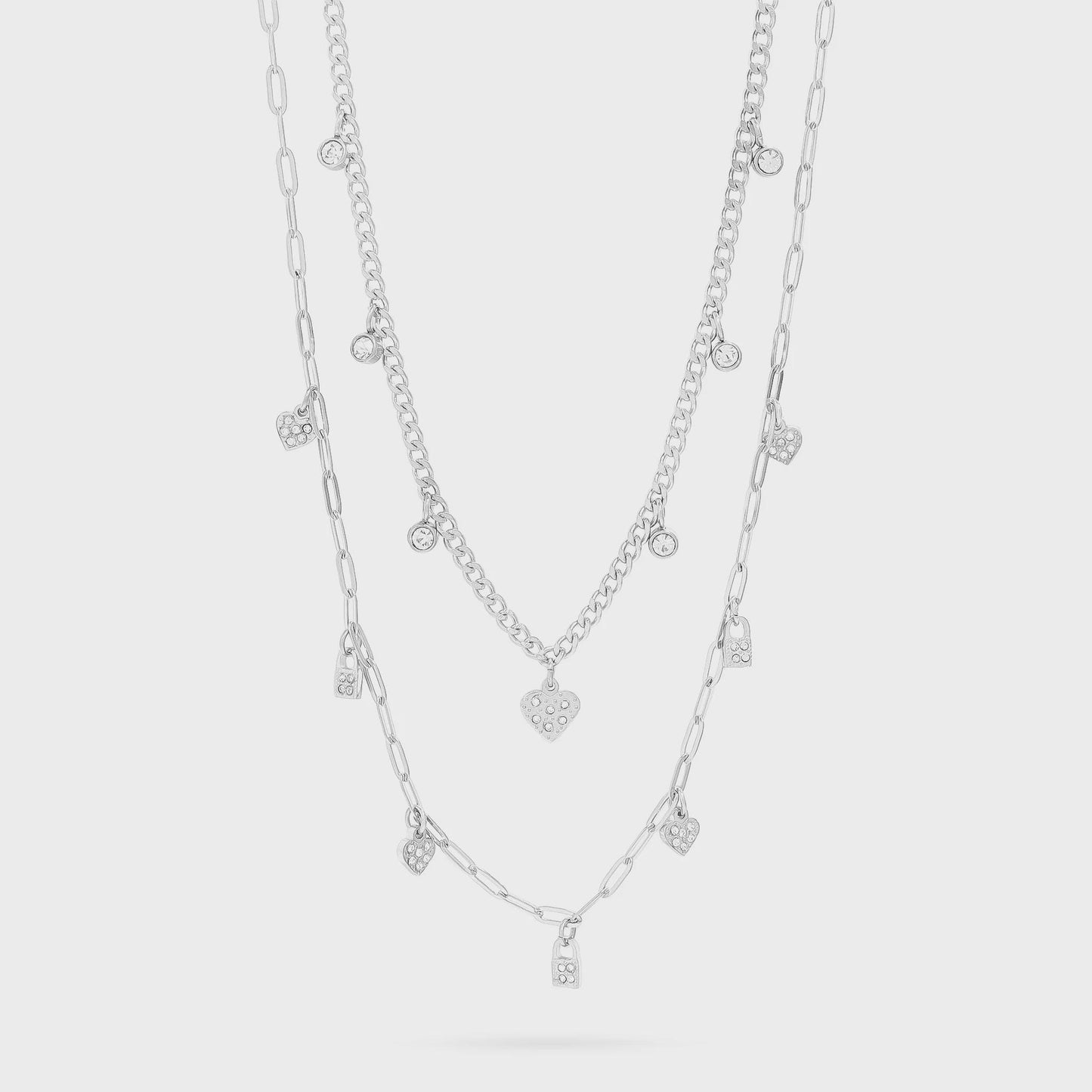 Convertible Heart & Lock Necklace