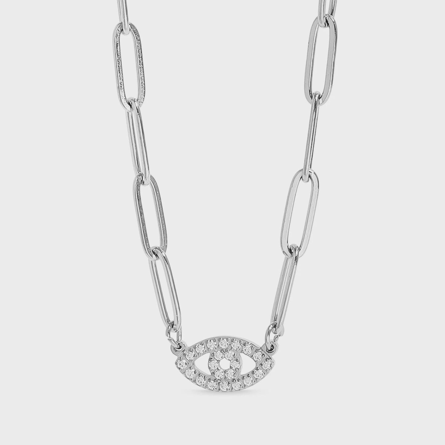 Evil Eye Heart Necklace