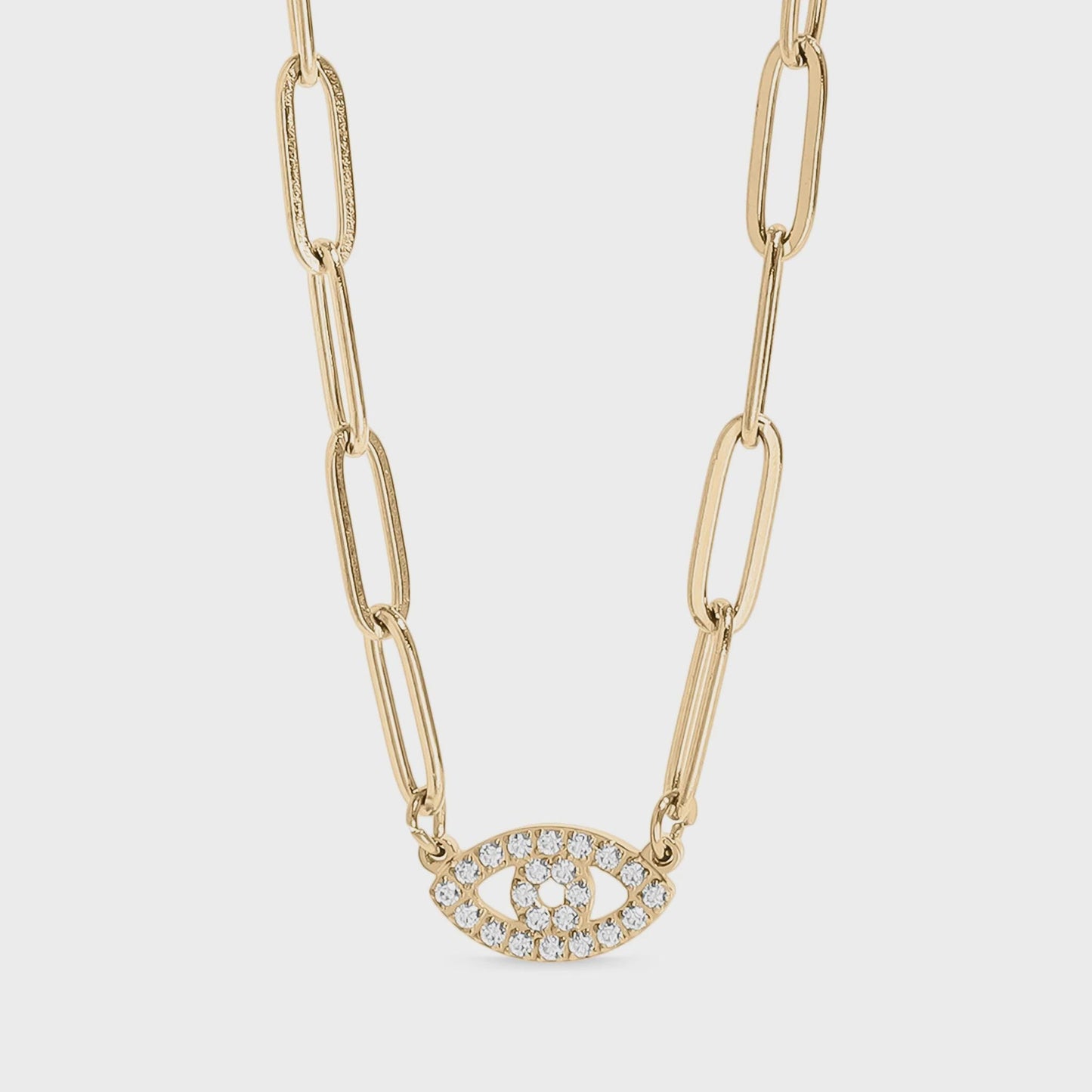 Evil Eye Heart Necklace