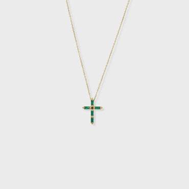 Baguette Cross Necklace