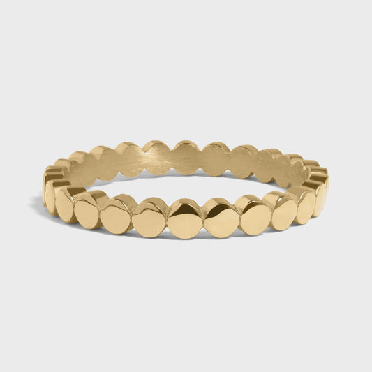 Minimalist Flat Circle Stacking Ring