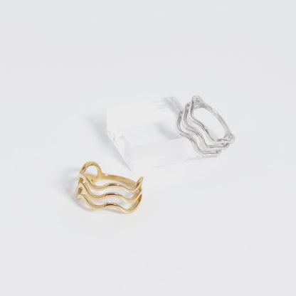 Triple Wave Geometric Ring