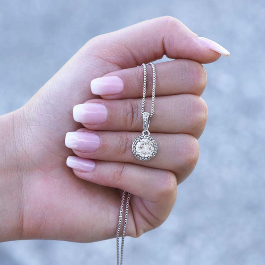 14K Gold Eternal Hope Cushion-Cut Necklace