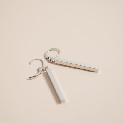 Vertical Drop Bar Earrings