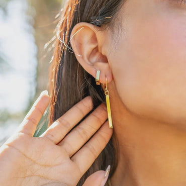 Vertical Drop Bar Earrings
