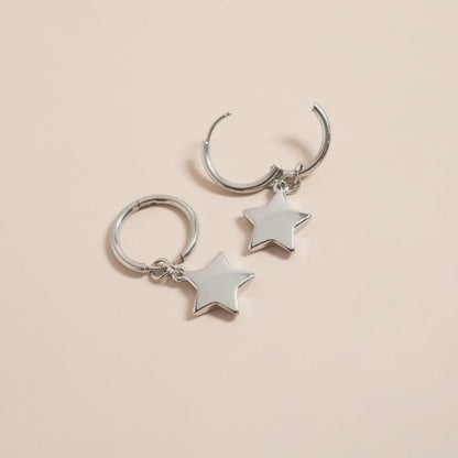 Star Huggie Earrings