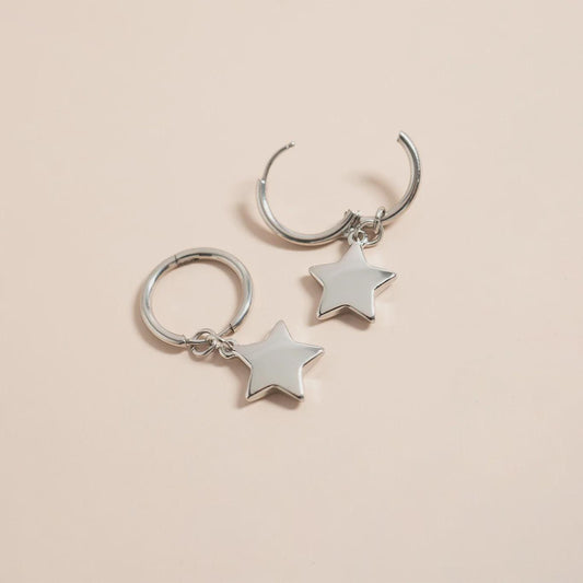 Star Huggie Earrings