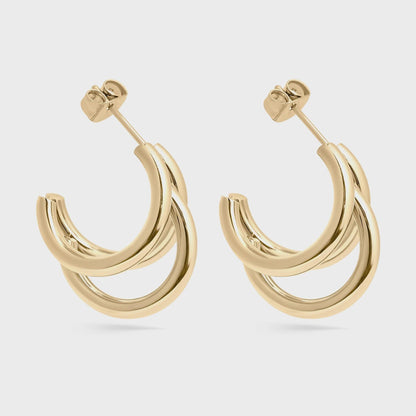 3 Statement Huggie Earrings