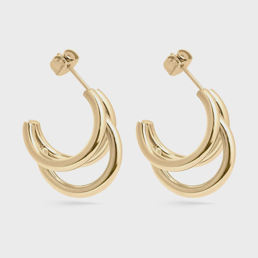 3 Statement Huggie Earrings