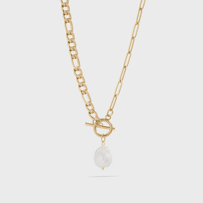Carabiner Pearl Necklace