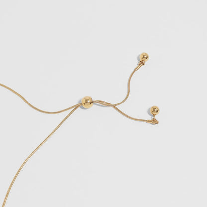 Adjustable Ball Charm Necklace