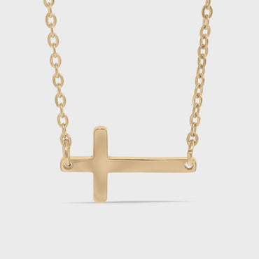 Horizontal Cross Necklace