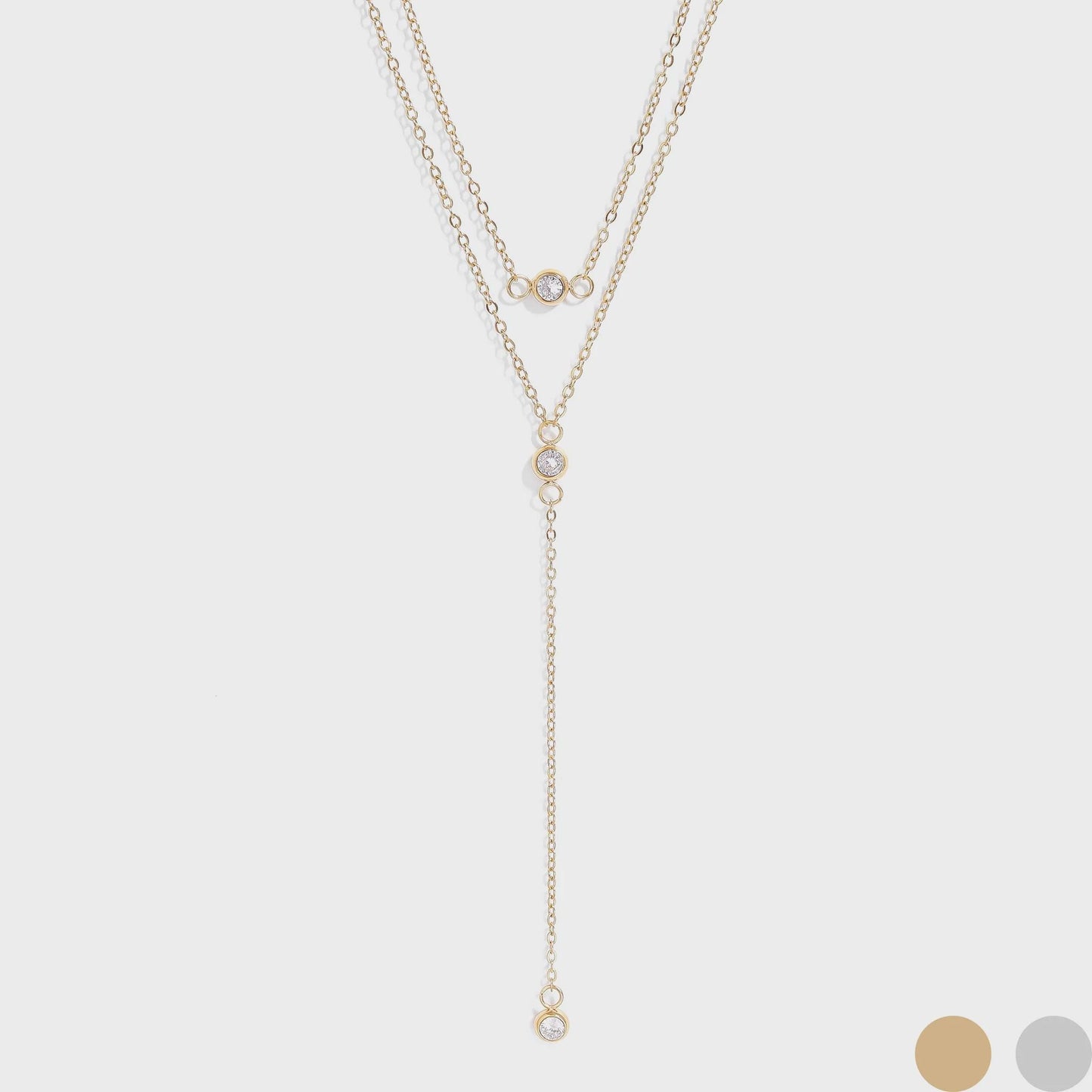 Emerald Lariat Necklace