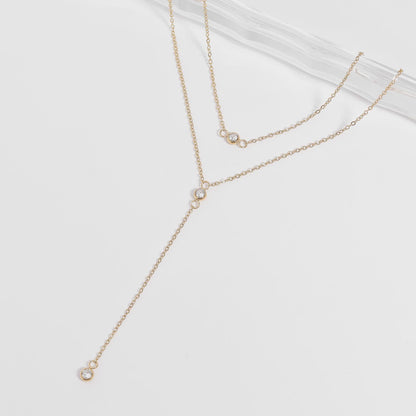 Emerald Lariat Necklace