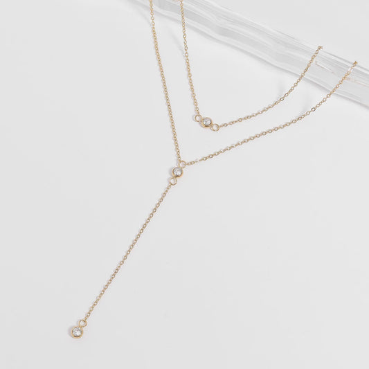 Emerald Lariat Necklace