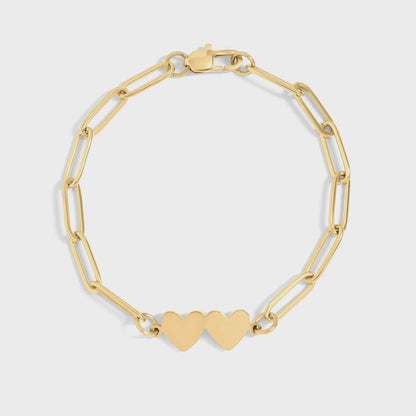 Double Heart Bracelet