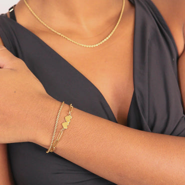 Double Heart Bracelet