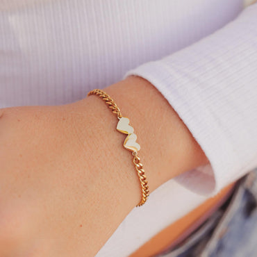 Double Heart Bracelet