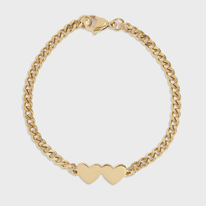Double Heart Bracelet