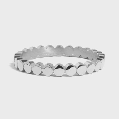 Minimalist Flat Circle Stacking Ring