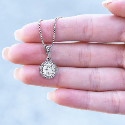 14K Gold Eternal Hope Cushion-Cut Necklace