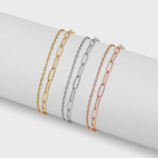 Double Row Gold Anklet