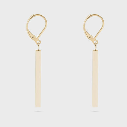 Vertical Drop Bar Earrings