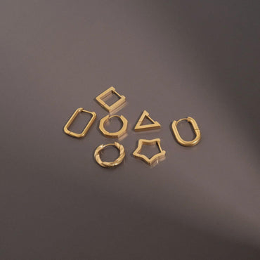 Star Huggie Earrings