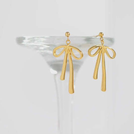 Ribbon Bow Earrings