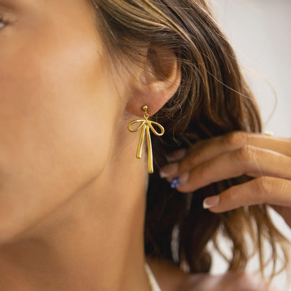 Ribbon Bow Earrings
