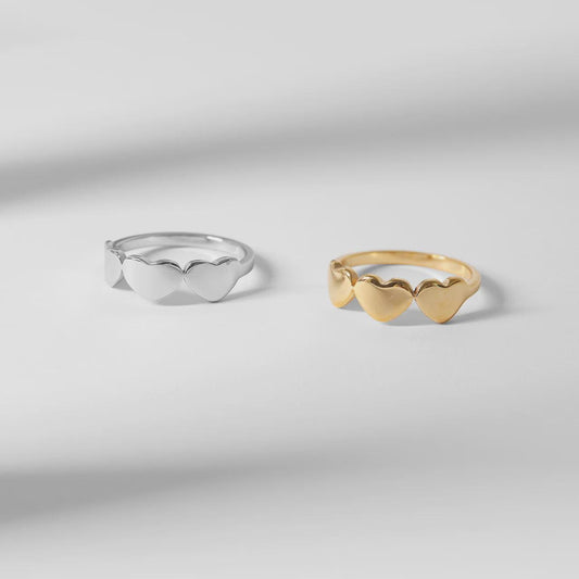 3 Heart Ring