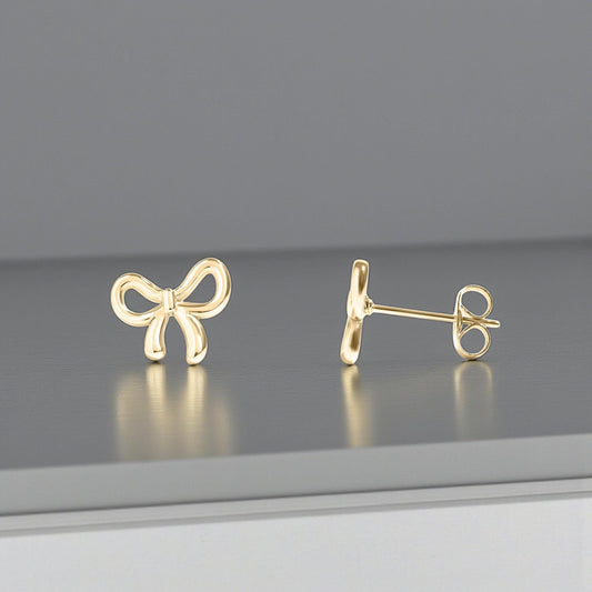 Bow Connector Stud Earring