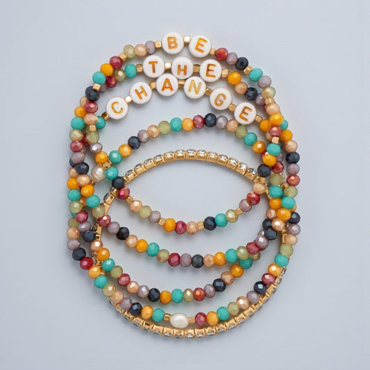 "Be the Change" Friendship Bracelet Set