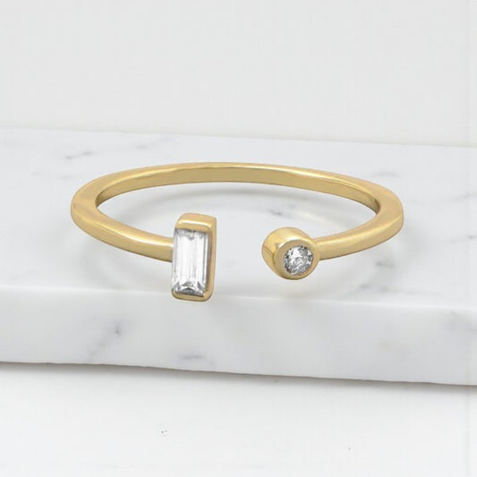 Open CZ Ring