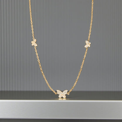 Butterfly Necklace 18K Gold