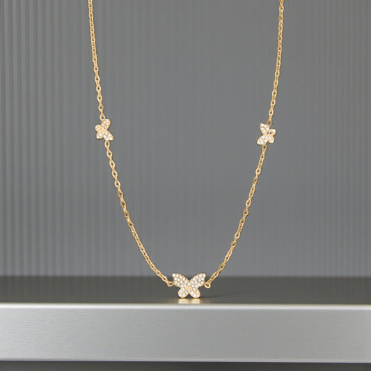 Butterfly Necklace 18K Gold