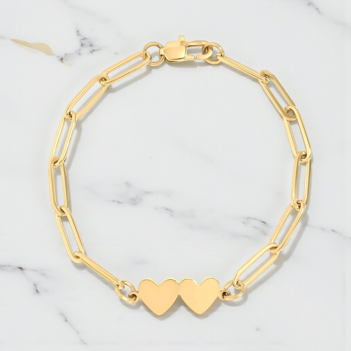 Double Heart Bracelet