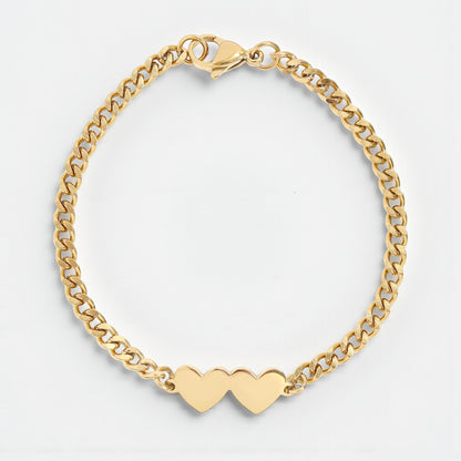 Double Heart Bracelet
